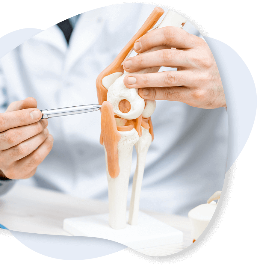 orthopedic doctor talking to patient